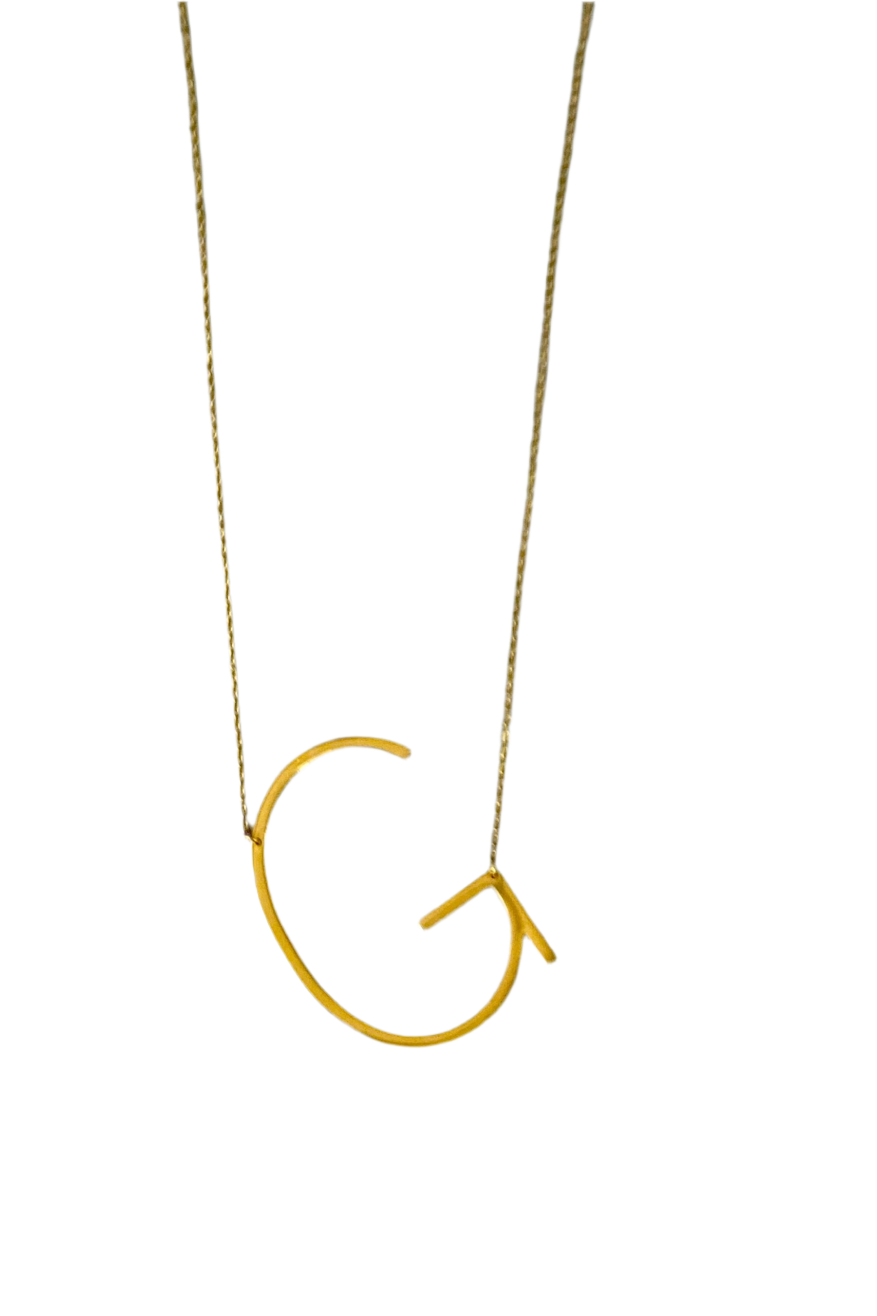 Jumbo Initial G Necklace