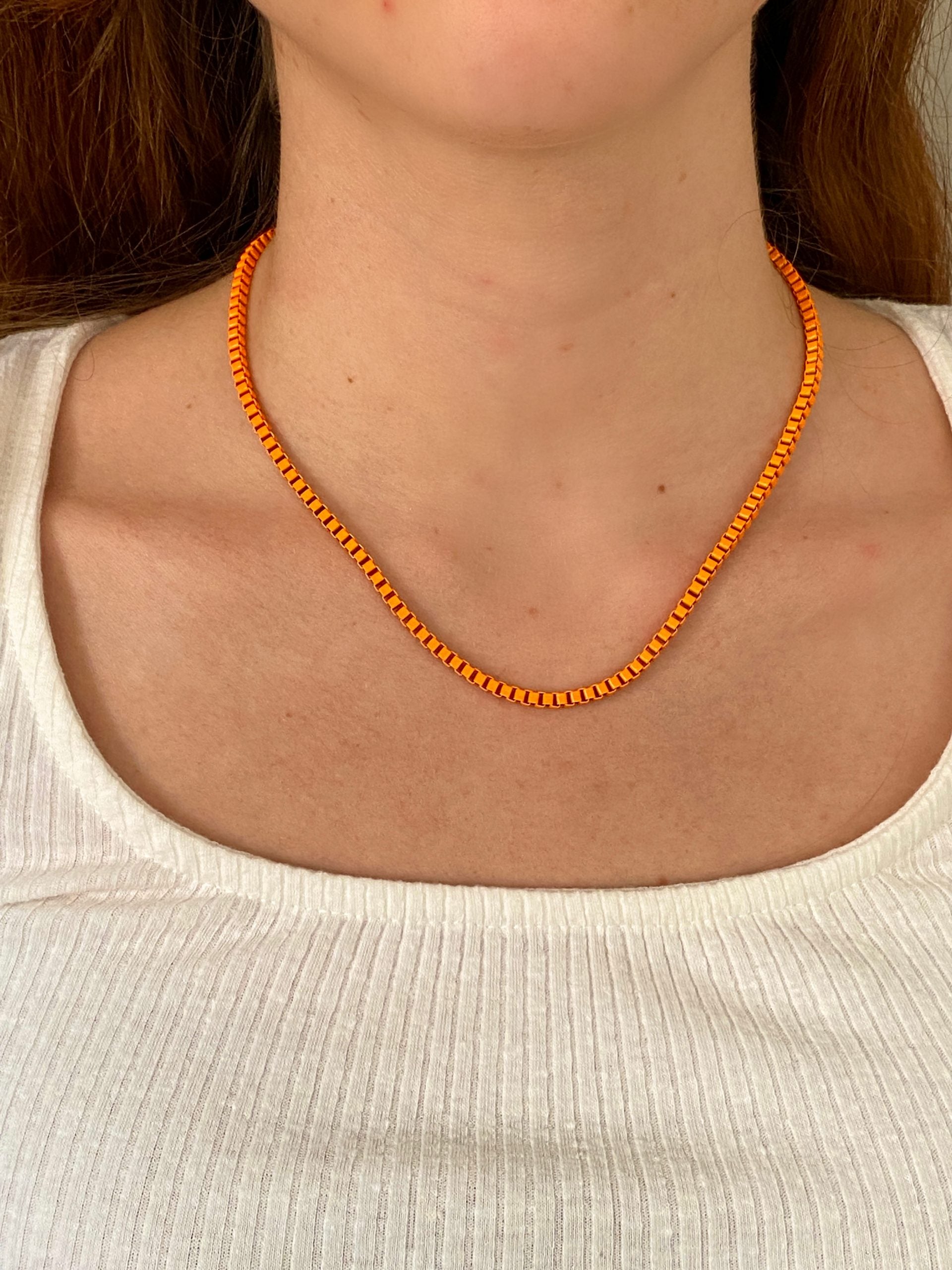 Enamel Chain Orange