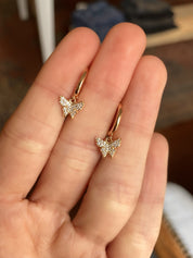 Mini Butterfly Hoops
