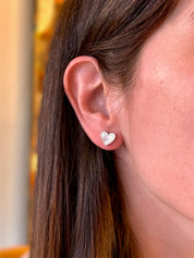 Mother Pearl Heart Earrings