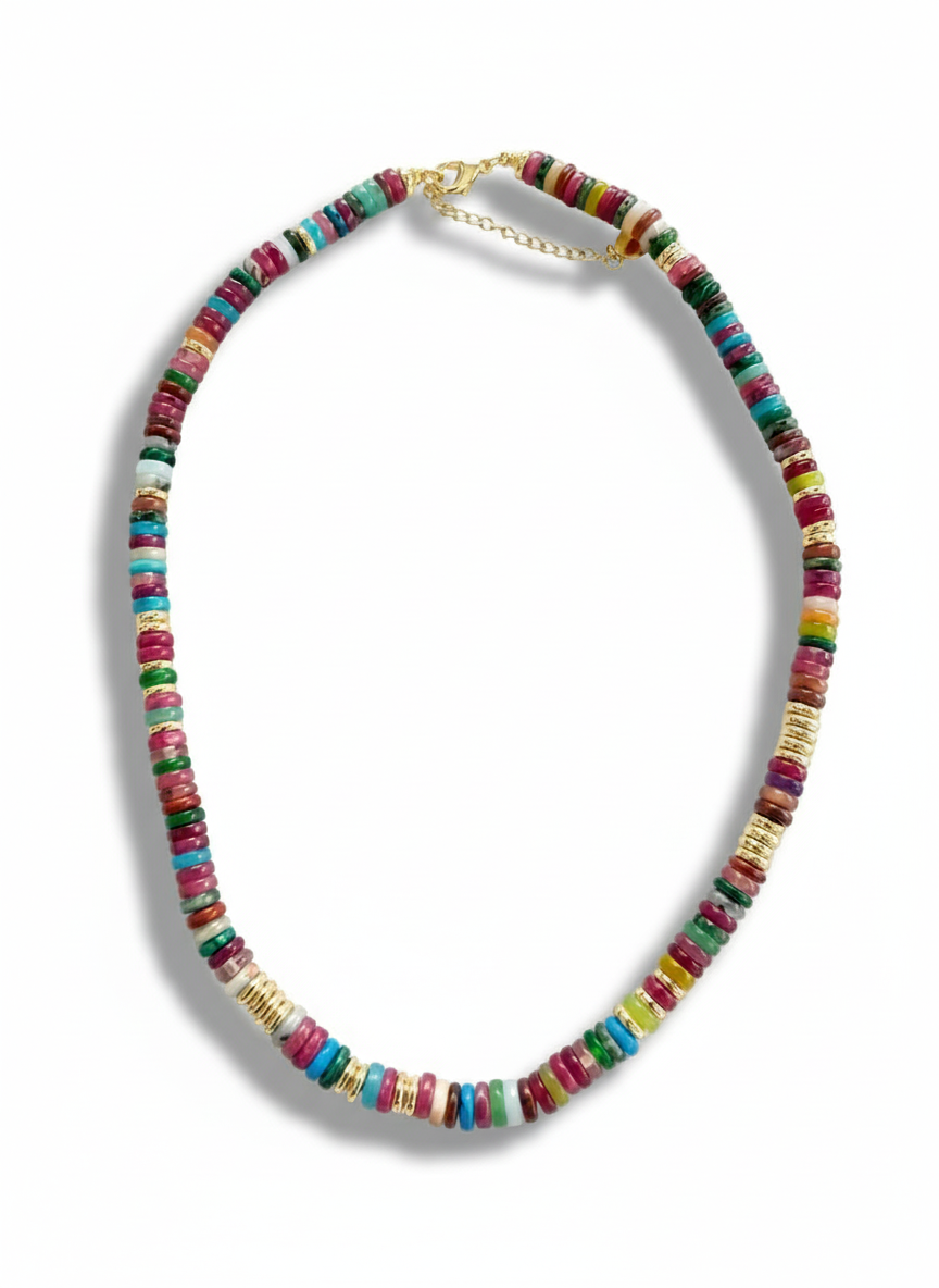 Mixed Stones Pukka Necklace
