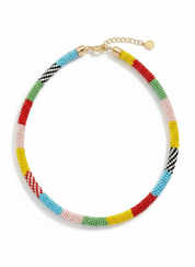 Knitted Beaded Miyuki Necklace