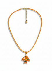 Beaded Fish Charm Necklace