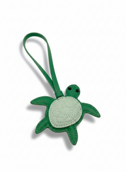 Turtle Leather Bag Charm