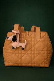 Dog Leather Bag Charm