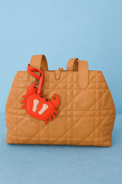 Crab Leather Bag Charm