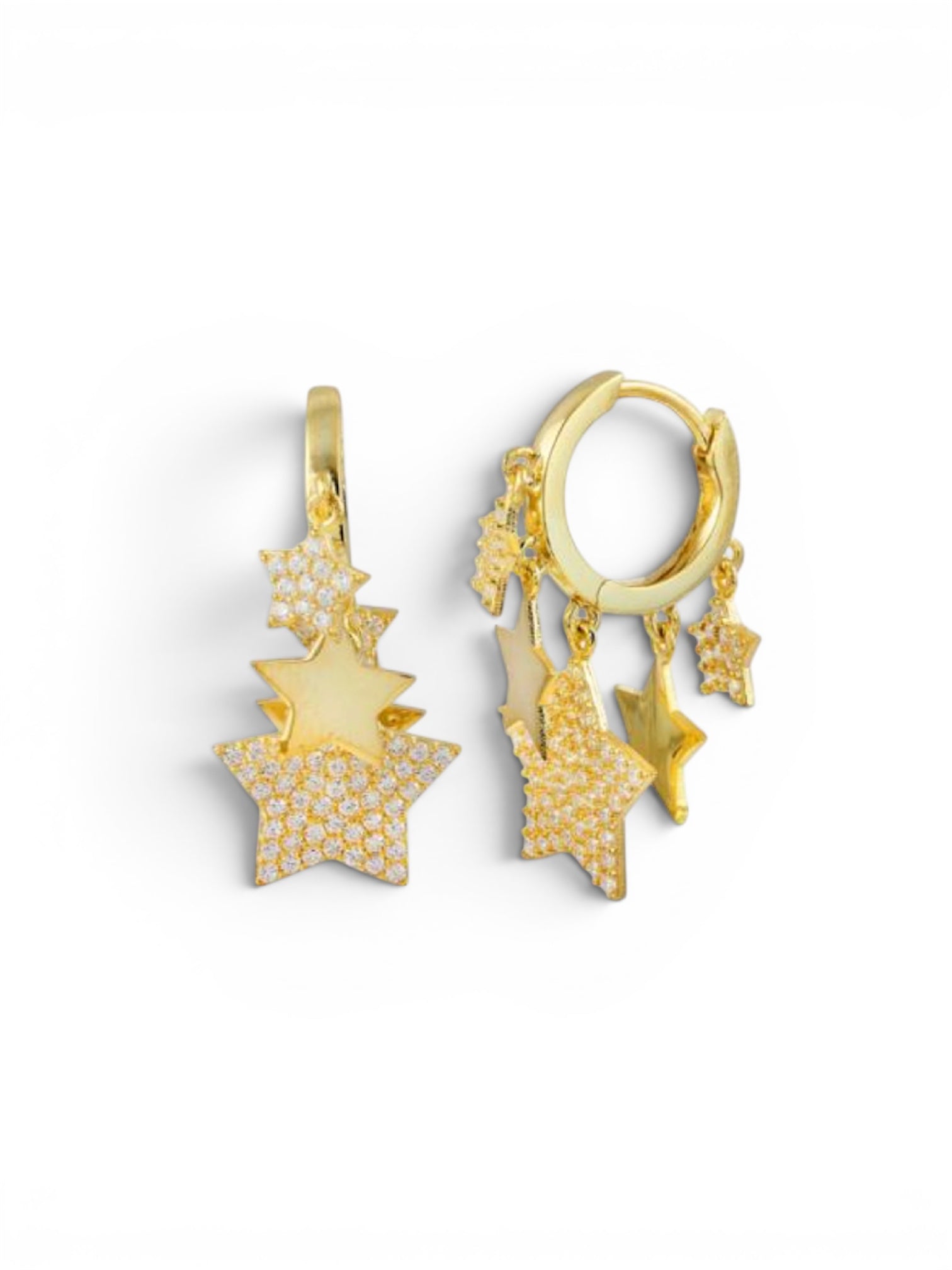 Multi Stars Pave Hoops