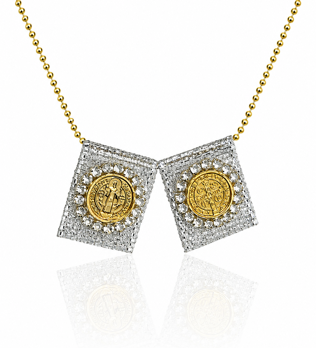 San Benito Sparkling Knitted Scapulary
