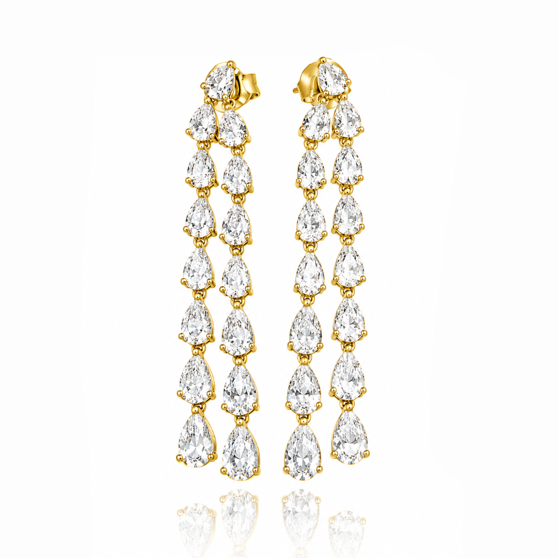 Sparkling Cascade Earrings