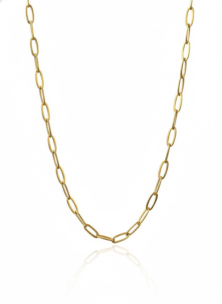 Golden Paperclip Necklace