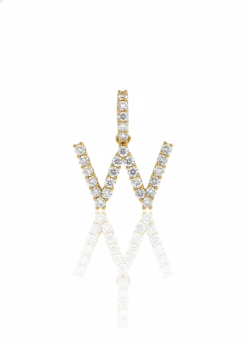 Diamond Initial W Charm