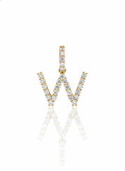 Diamond Initial W Charm