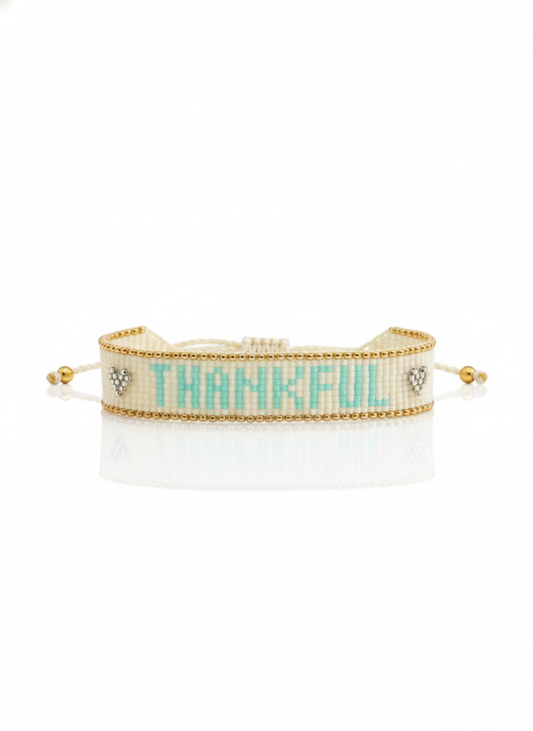 Thankful Knitted Bracelet