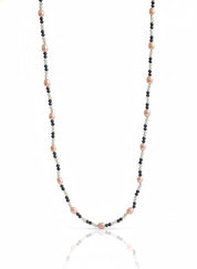 Hematite and Pearl Long Necklace
