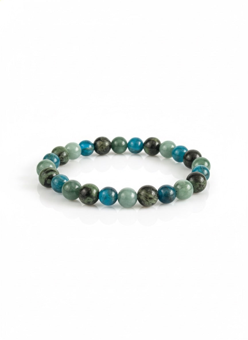 Jasper and Apatite Natural Stone Bracelet