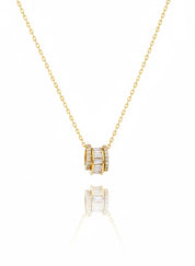 Baguette Wheel Necklace