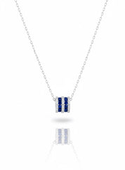 Pave Barrel Necklace