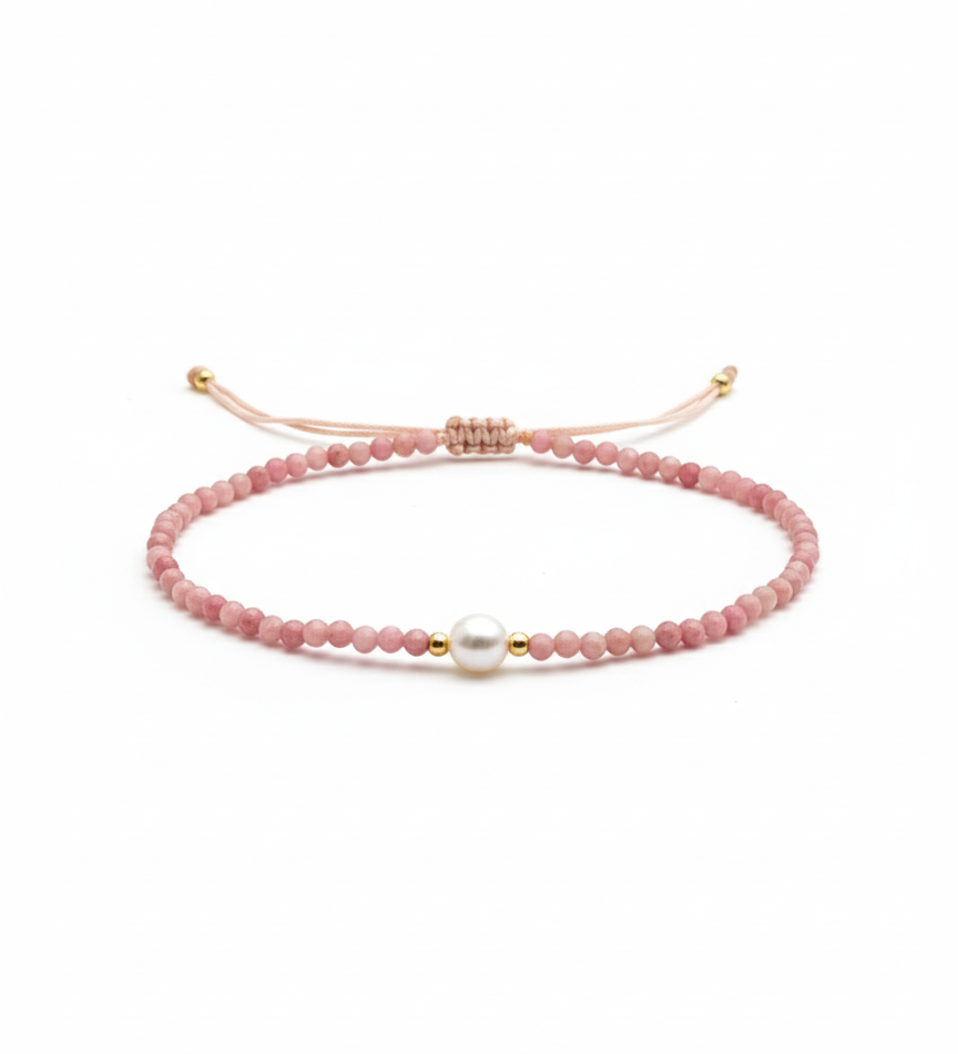 Single Pearl and Beads Bracelet