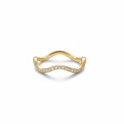 Wavy Pave Ring