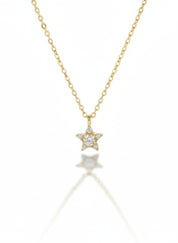 Mini Pave Star Necklace
