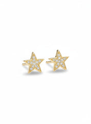 Pave Star Earrings