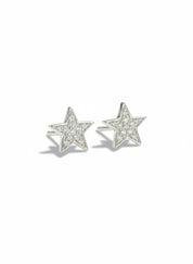 Pave Star Earrings