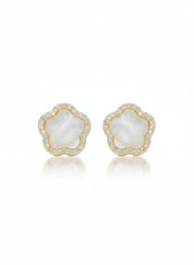 Mother Pearl Flower Earrings