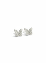 Mini Pave Butterfly Earrings