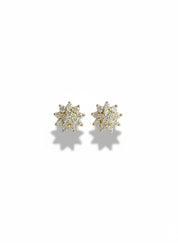 Pave Sunflower Earrings