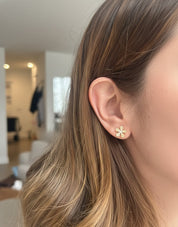 5 Leaf Flower Earrings