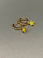 Mini Hanging Star Hoops