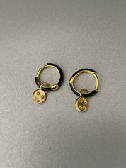 Mini Hanging Smiley Face Hoops