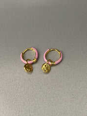 Mini Hanging Smiley Face Hoops