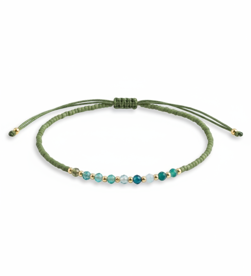 Miyuki Bracelet with Natural Stones