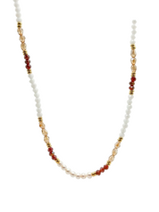 Natural Stone Mixed Pearls Necklace