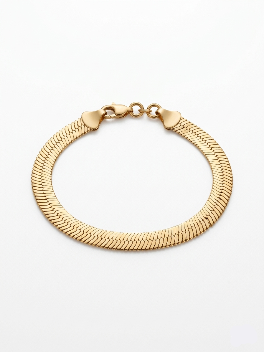 Herringbone Thick Bracelet