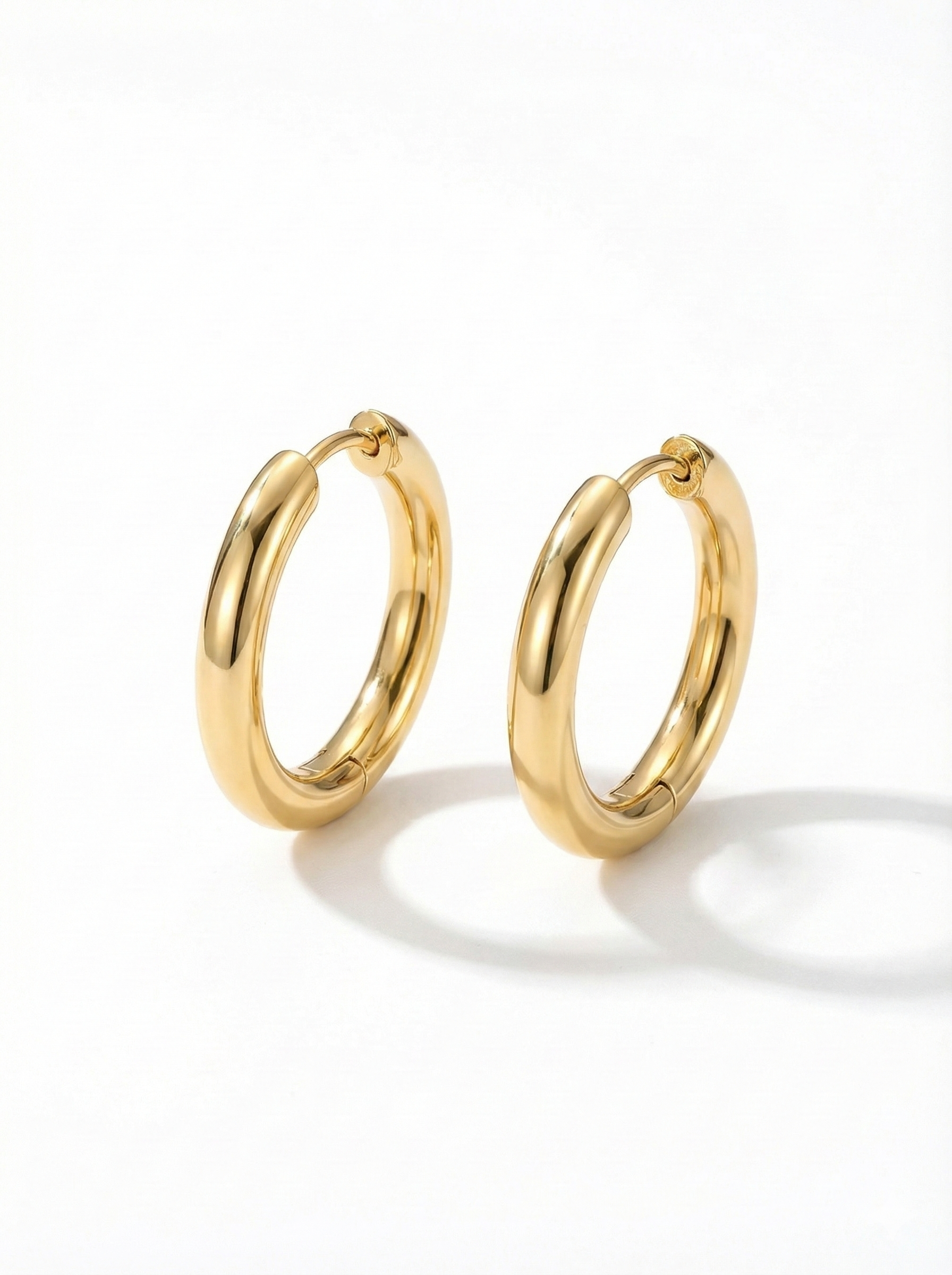 3cm Golden Hoops