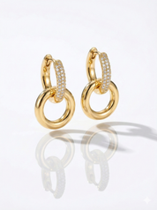 Interlocking Pave Hoops