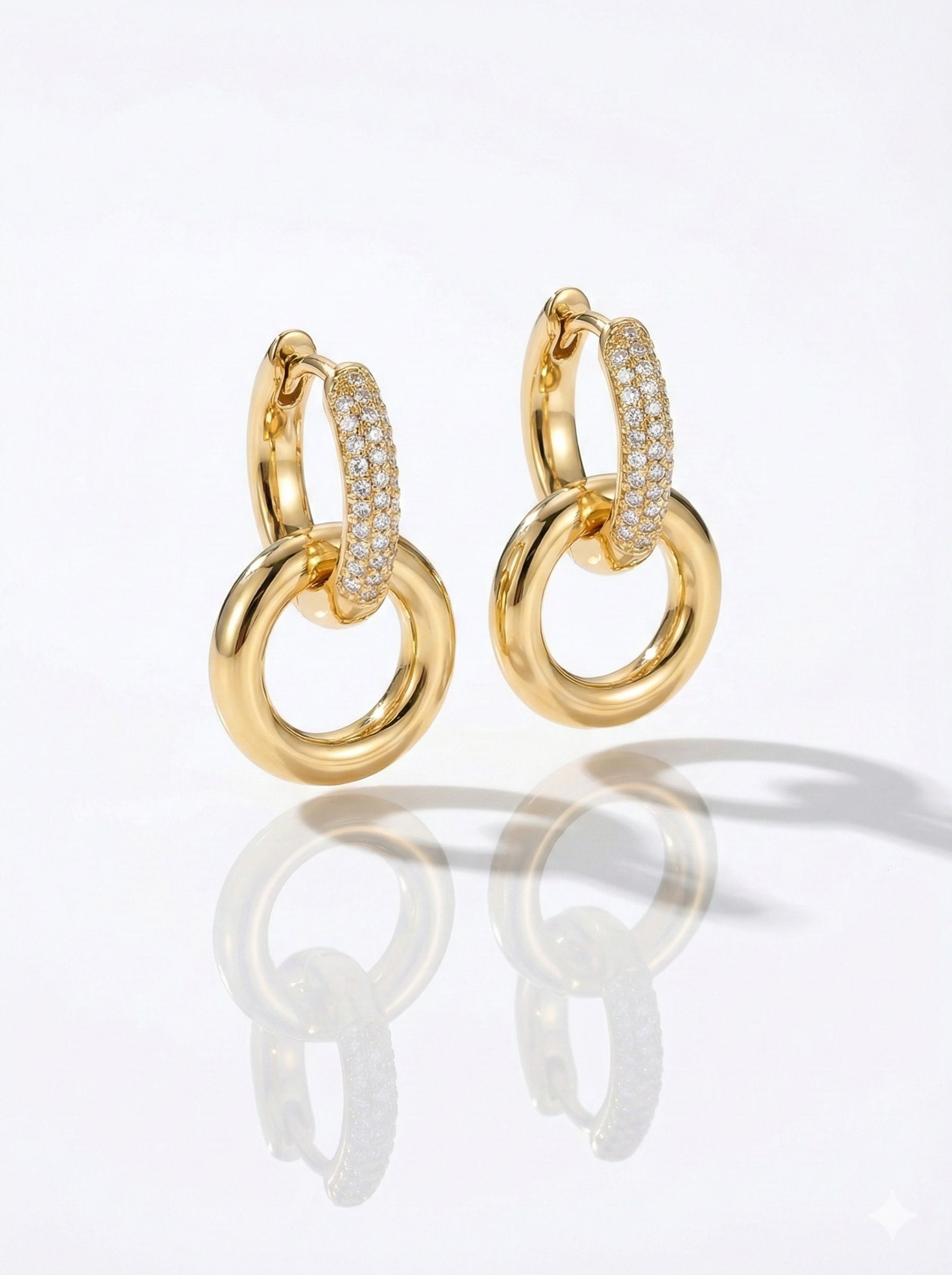 Interlocking Pave Hoops