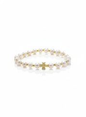 Fresh Water Pearl Cross Bracelet