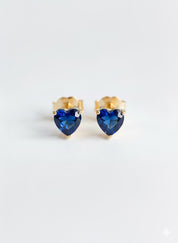Aretes Blue Heart