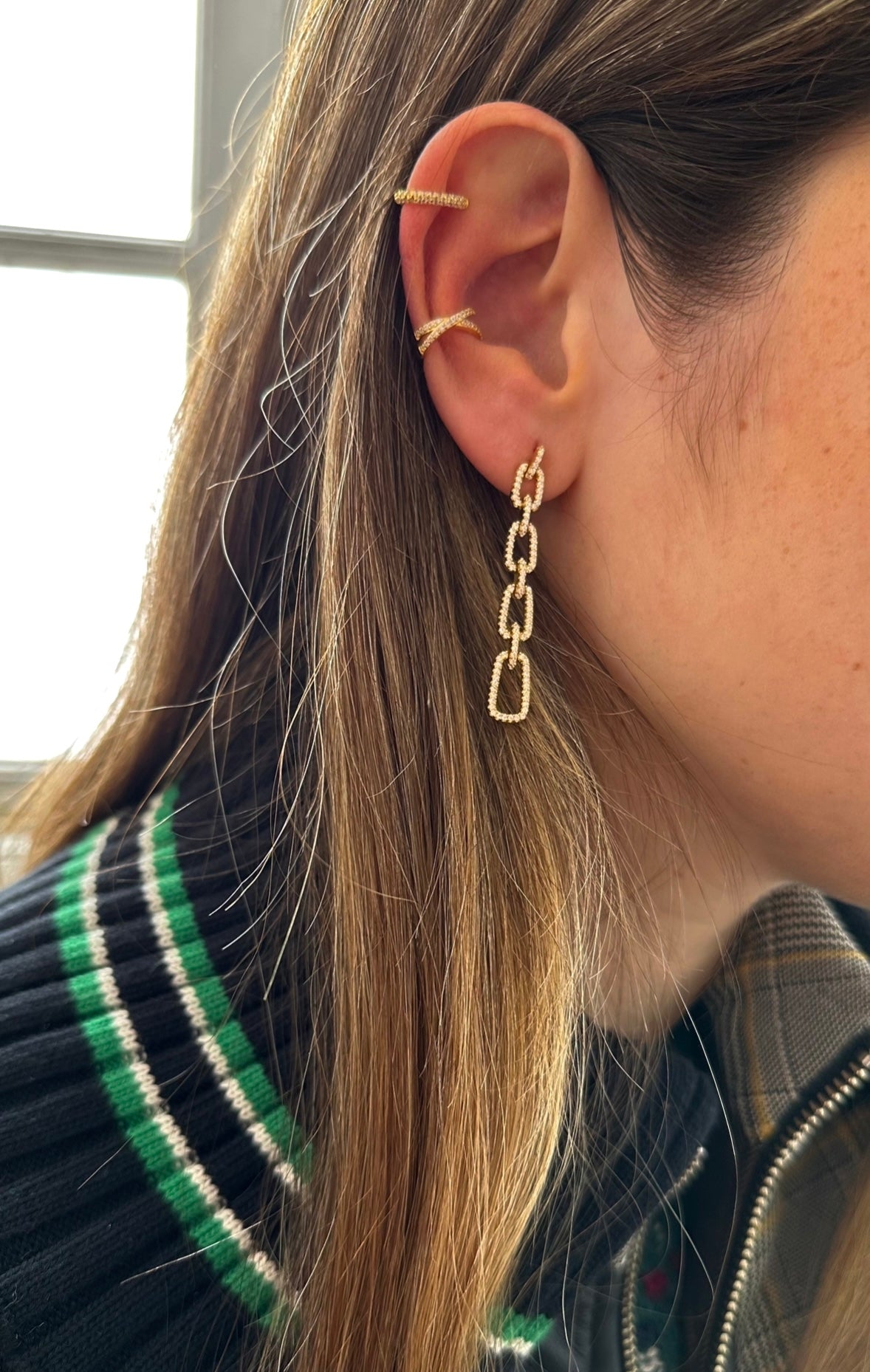 Golden Link Earrings