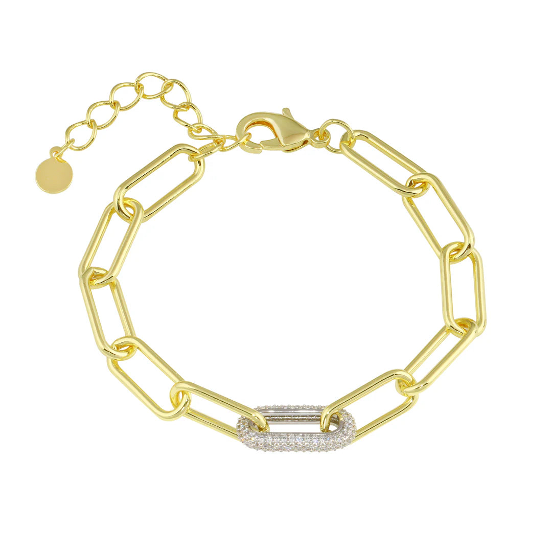 Zirca Paperclip Bracelet