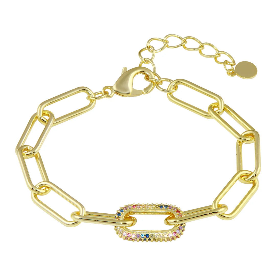 Zirca Paperclip Bracelet