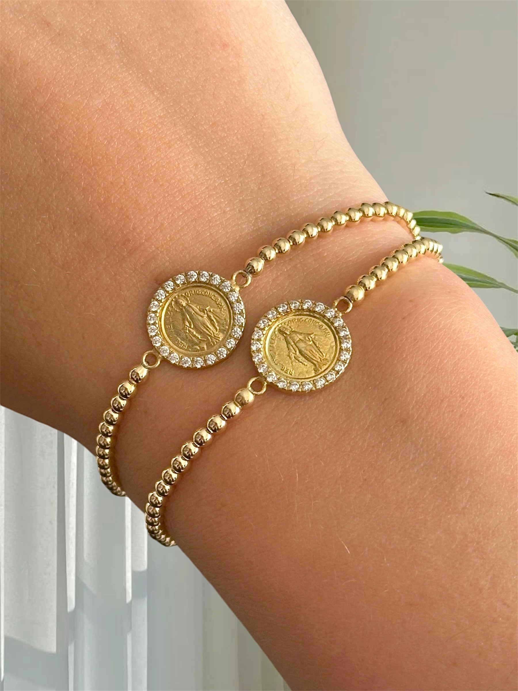 Virgin Mary Goldfilled Bracelet