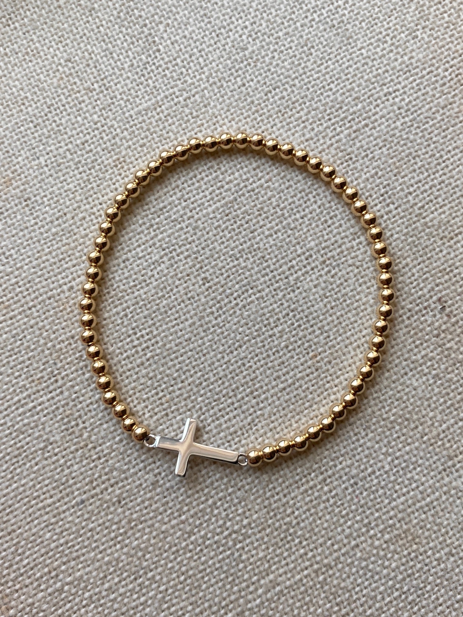 Pulsera Goldfilled Cruz