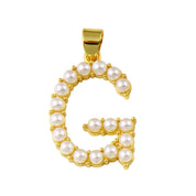 Charm Pearls Letter G