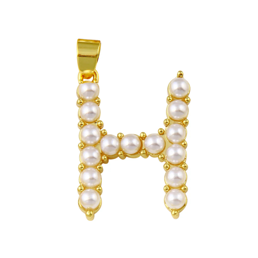 Charm Pearls Letter H