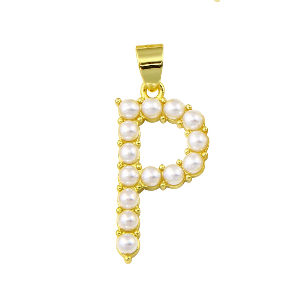 Charm Pearls Letter P