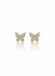 Pave Butterfly Earrings